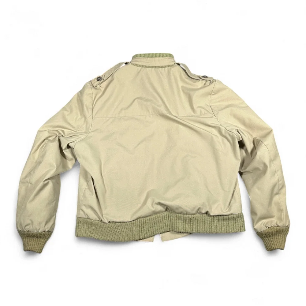 Vintage Casualcraft Jacket Adult EXTRA LARGE Brown Bomber John Weitz Canvas 60s